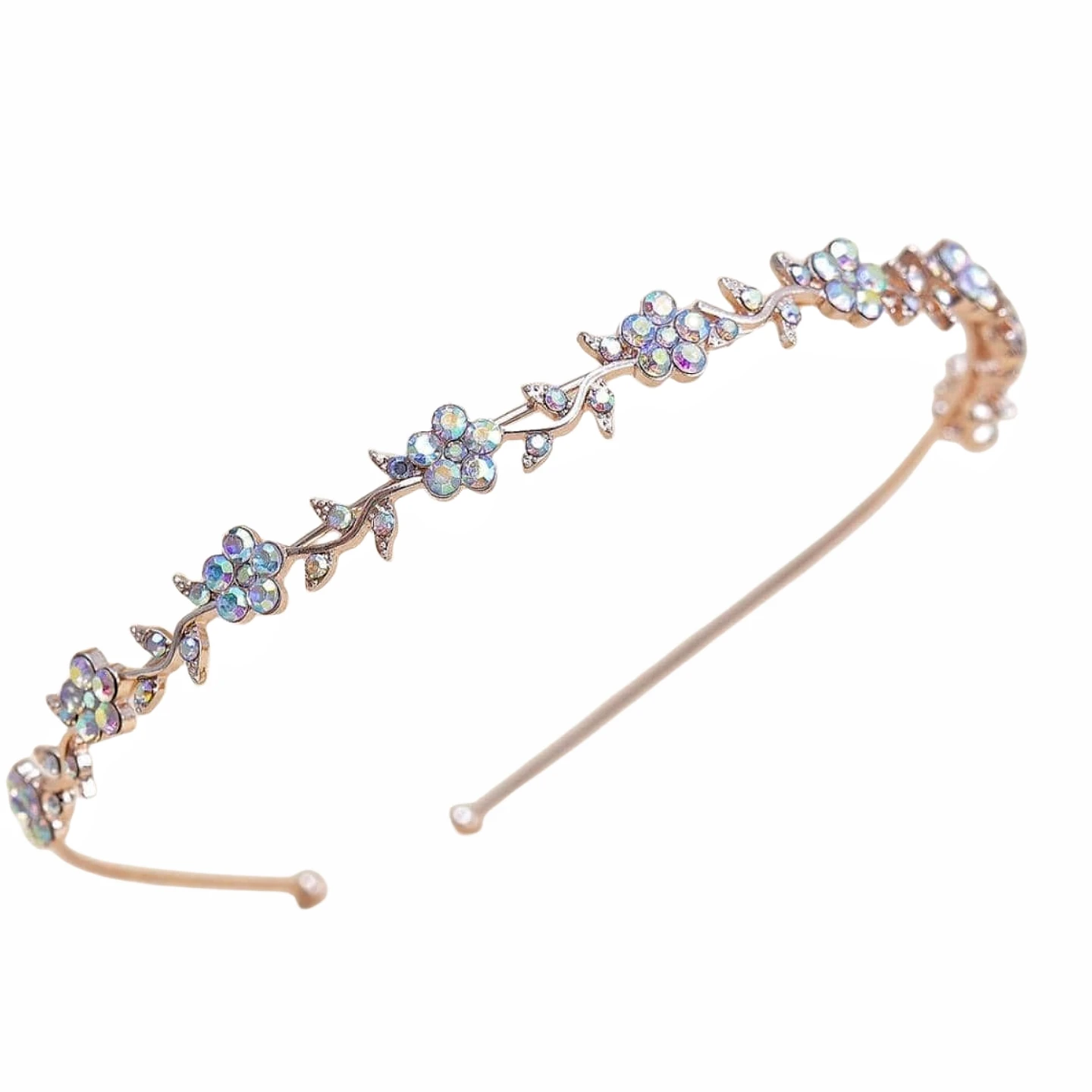 Flower rhinestone headband headdress hair lady