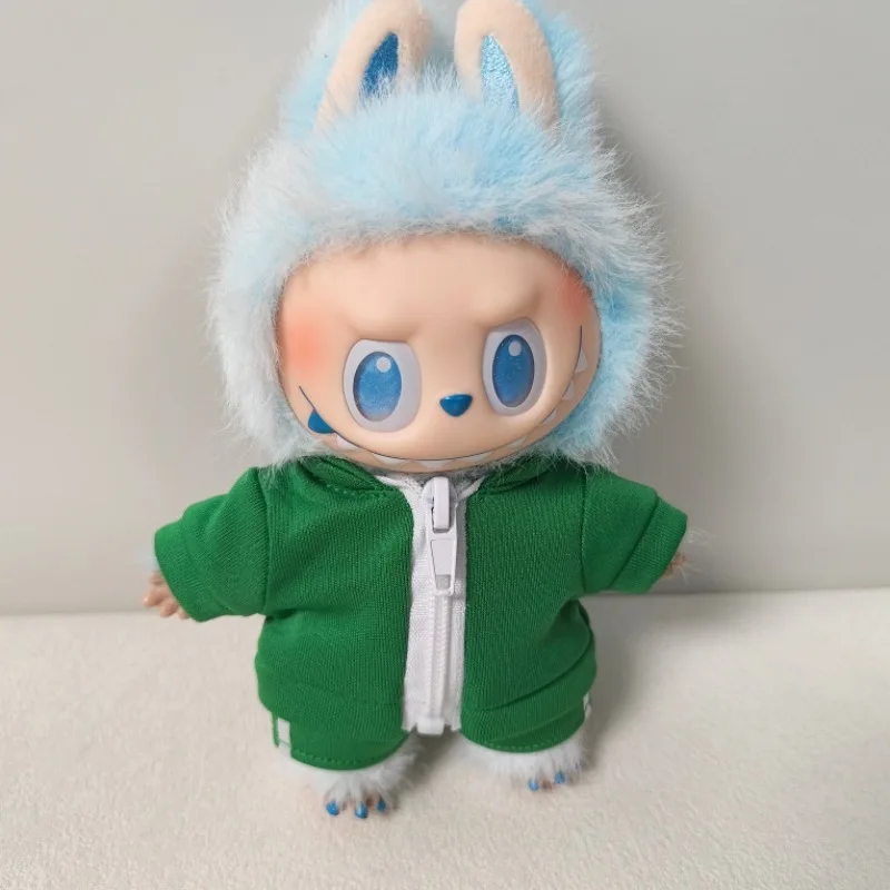 Pour Labubu V1 V2 pour tenue bao-ao vêtements de poupée vêtements de sport de mode vêtements de poupée couleur assortie sweats à capuche accessoires de poupées