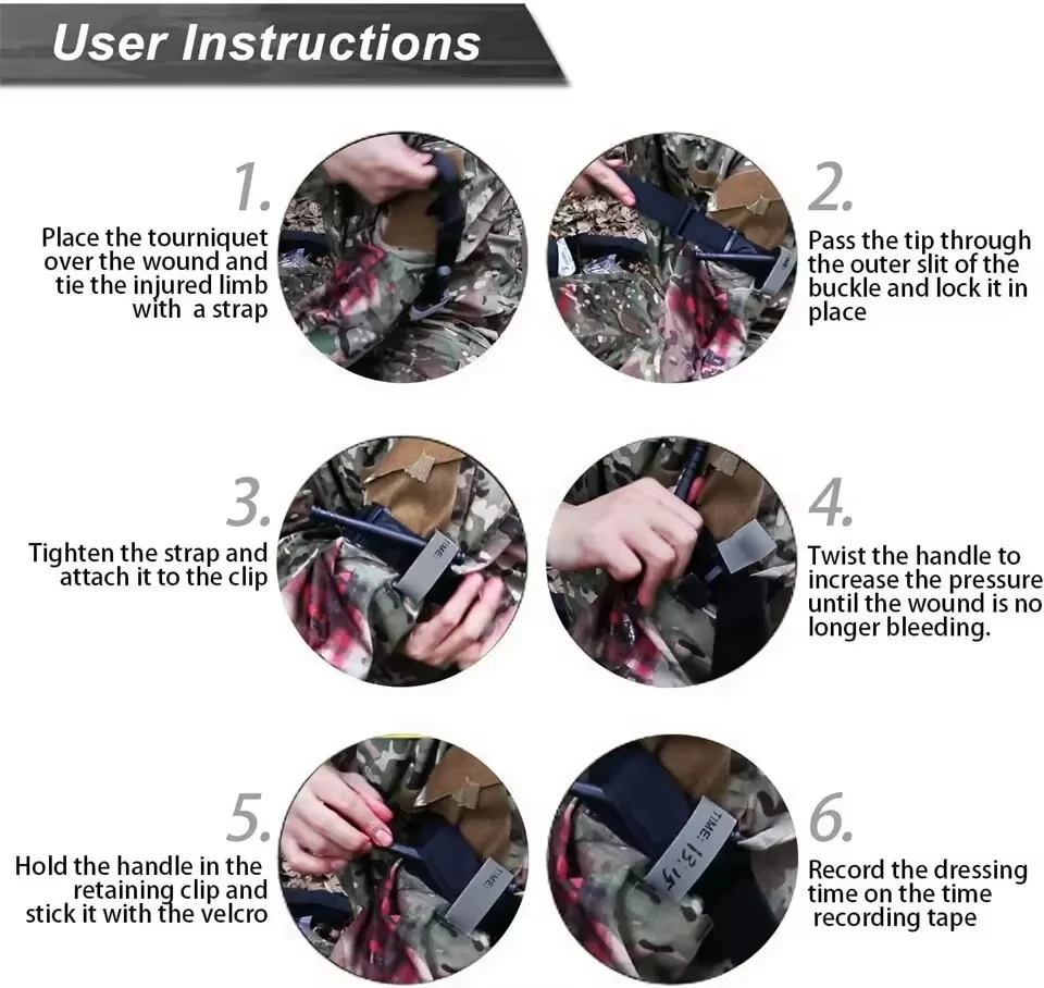 65 سنتيمتر/75 سنتيمتر/95 سنتيمتر عاصبة القتالية عاصبة طبية التكتيكية العسكرية الطوارئ مع القلم الإسعافات الأولية معدات التخييم 1 قطعة #4