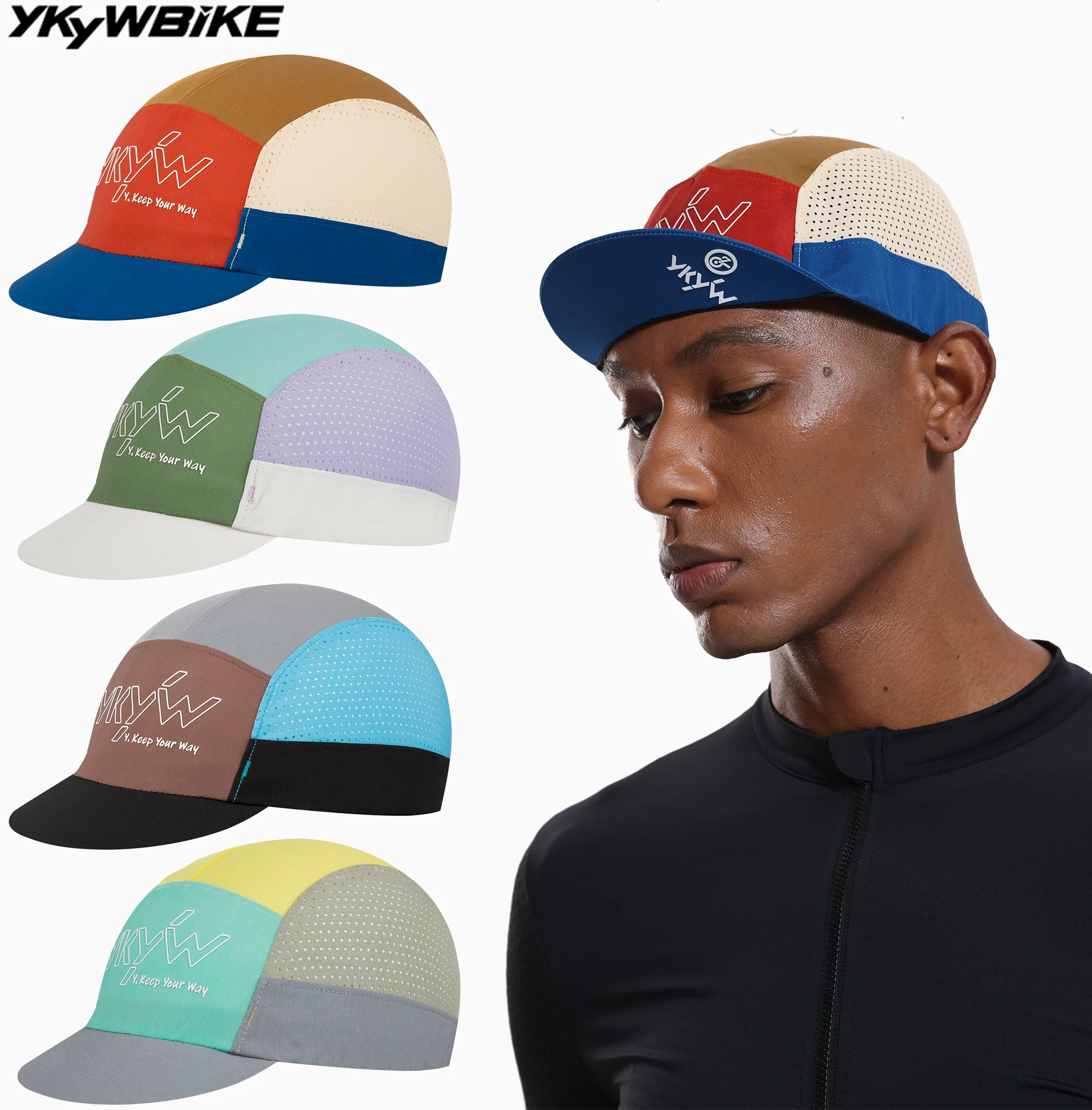 YKYWBIKE 2025, велосипедные кепки унисекс, вентилируемые спортивные кепки на открытом воздухе, шляпа для шоссейного велосипеда, велосипедная кепка, кепки для бега MTB, дышащие