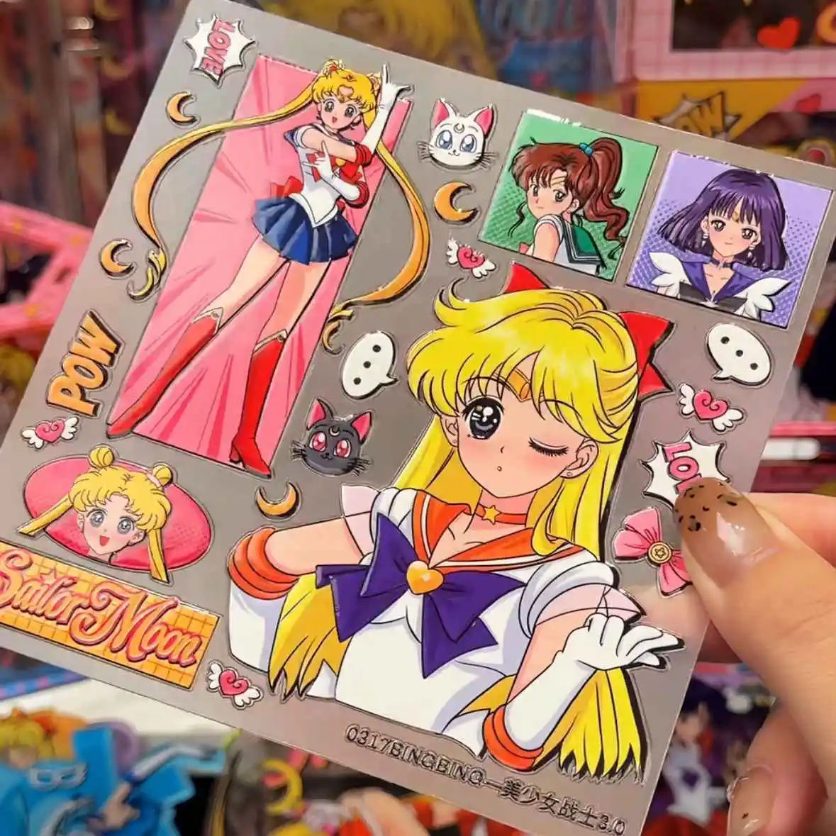 Sailor Moon jelly 3D 5D planner decoration stickers DIY journal camera tablet waterproof stickers, gift for friends - view 3