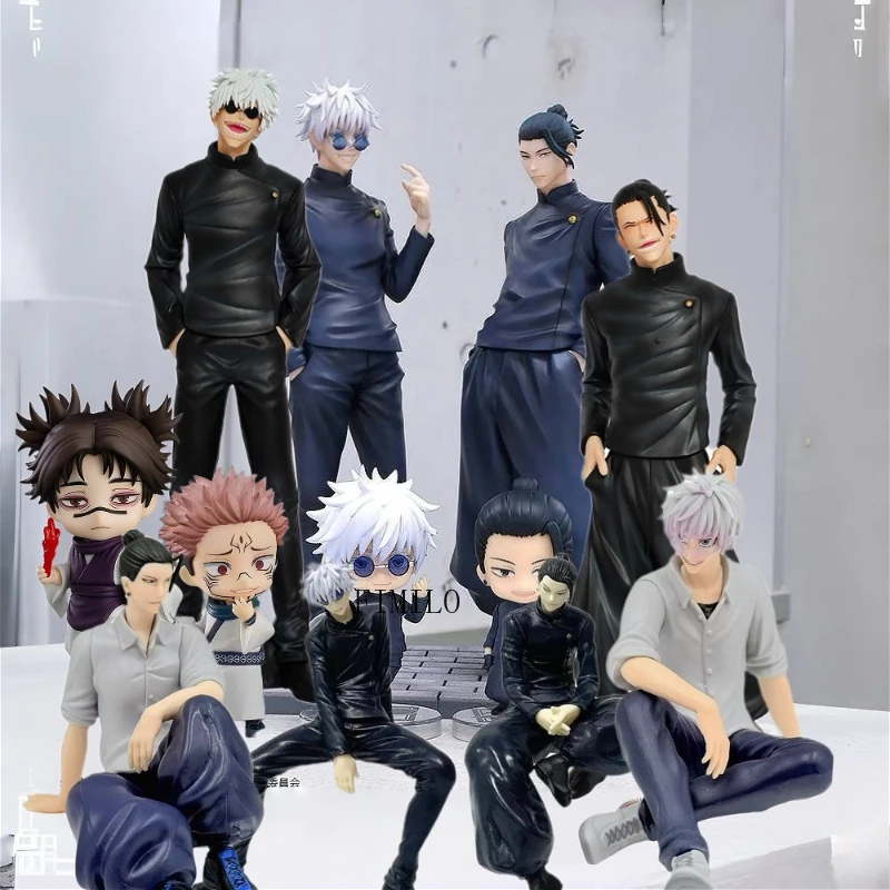 

Anime Jujutsu Kaisen Figurine Satoru Gojo Geto Suguru Nanami Kento Action Figure PVC Statue Collection Model Periphery Doll Toy