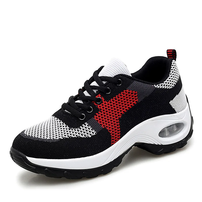 Women Walking Shoes Spring Autumn Casual Sport Shoes Lightweight Air Cushion Running Shoes Soft Mesh Breathable Woman Rock Shoes