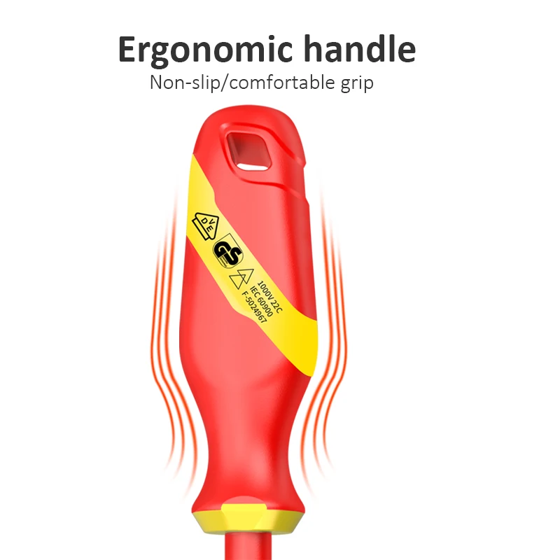 LAOA S2 Screwdriver VDE Slotted and Phillips Screwdrivers 1000V Isolation Current Cross Flat electrician Screwdriver
