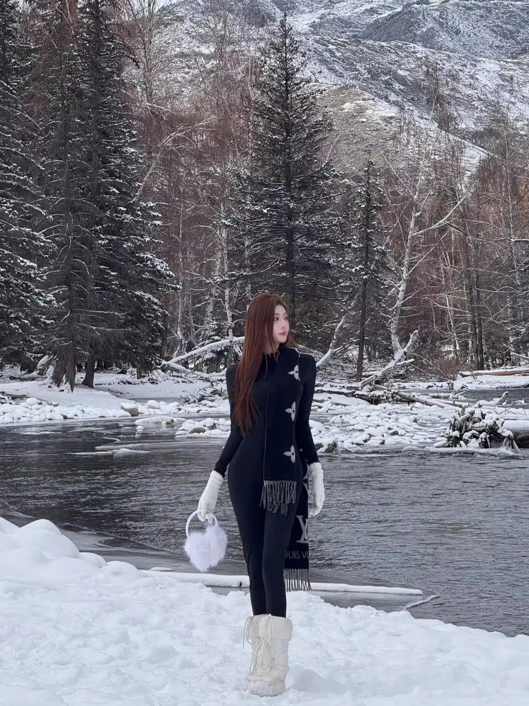 Eco-Friendly Long Sve Onesie Sexy Teddy Bear Particle Fur Coat Young Women's Warmth Outdoor Faion French Sle V-Ne