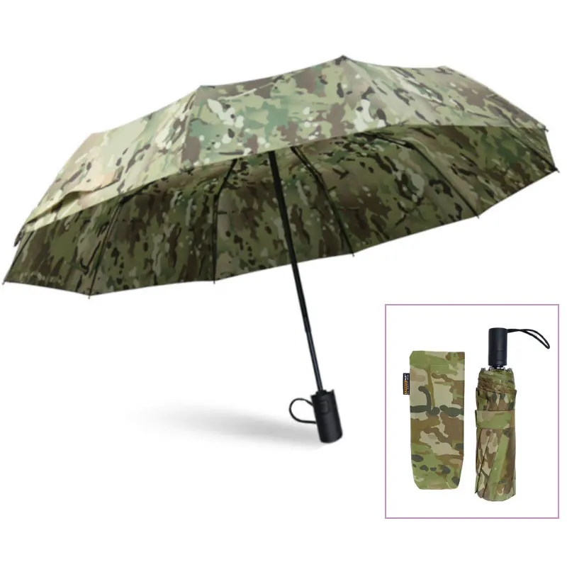 

A-TACS FG DNC MCAP Multicam MC Tiger Stripe Camouflage Automatic Umbrella AOR1 AOR2 AMCU Camo Folding Umbrella Army Fans Gift