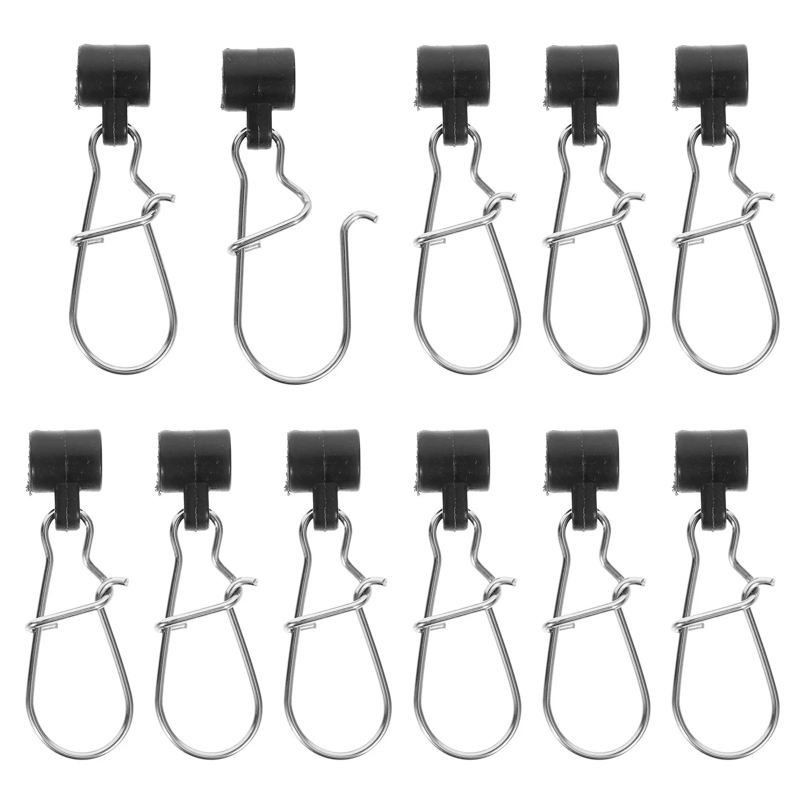 

25pcs Fishing Clips Pin Connector Durable Stainless Steel Slider Swivel Snap Tackle Accessories Powerful Clasp Locking