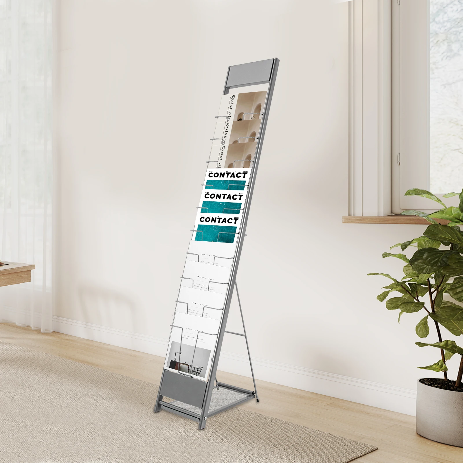 

Съемная подставка для журналов и брошюр, подставка для газет для выставки товаров, офиса и торговых шоу