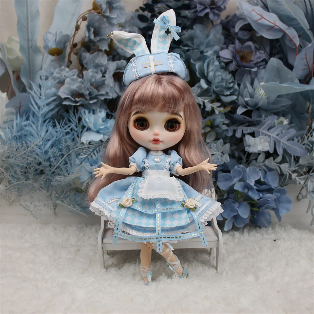 ICY DBS Blyth doll 1/6 bjd 30cm joint body special color hair customized hand makeup face Including clothing and shoes