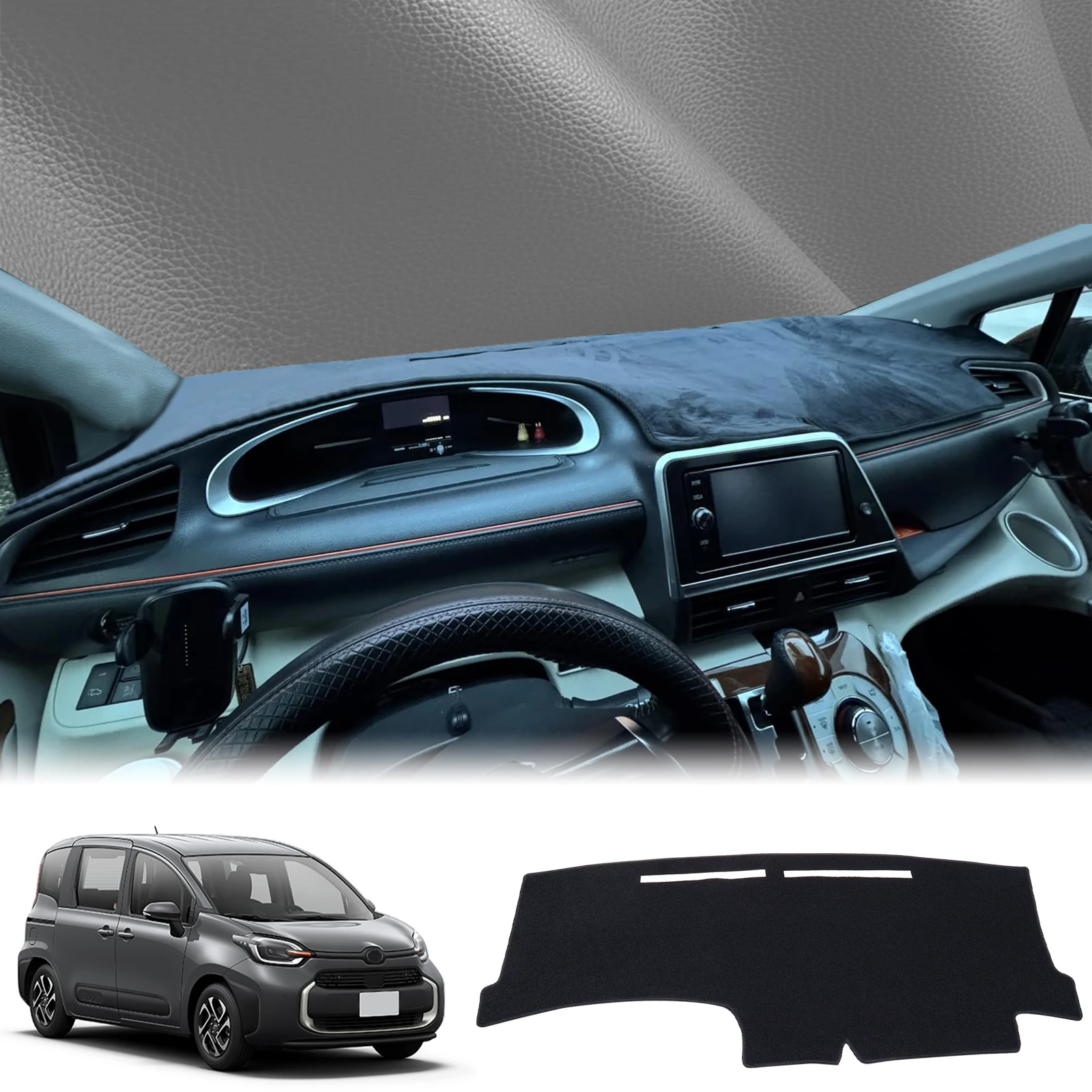 

fit for Toyota Sienta 2016 2017-2021 XP170 G2 Car Dashmat Dashboard Cover Pad DashMat Sunshade Protective Carpet Accessories