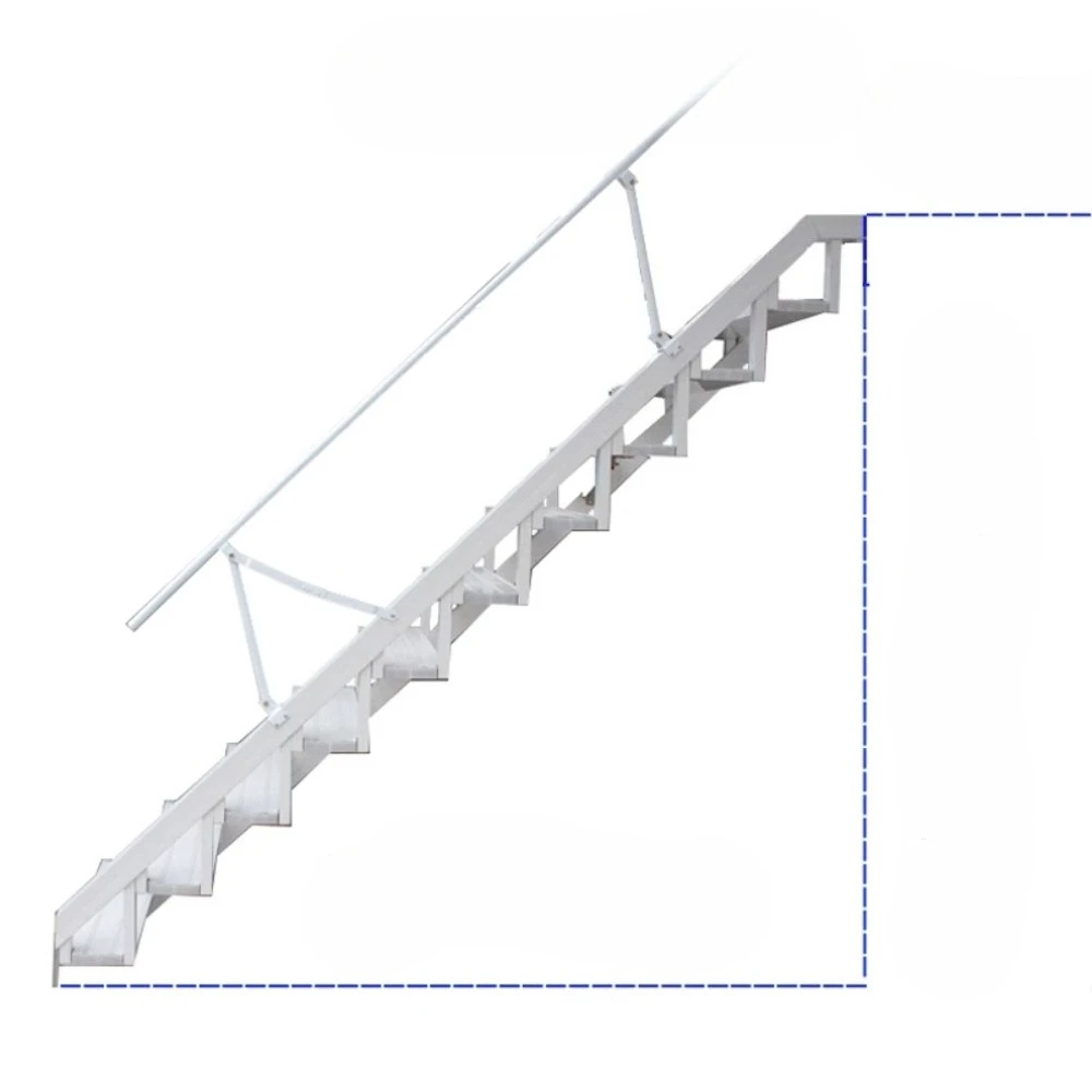 

YYZ,,Folding Ladder Stairs Custom Outdoor Fire Small Duplex Indoor and Outdoor Loft Second Floor Villa Loft Home Small Apartment