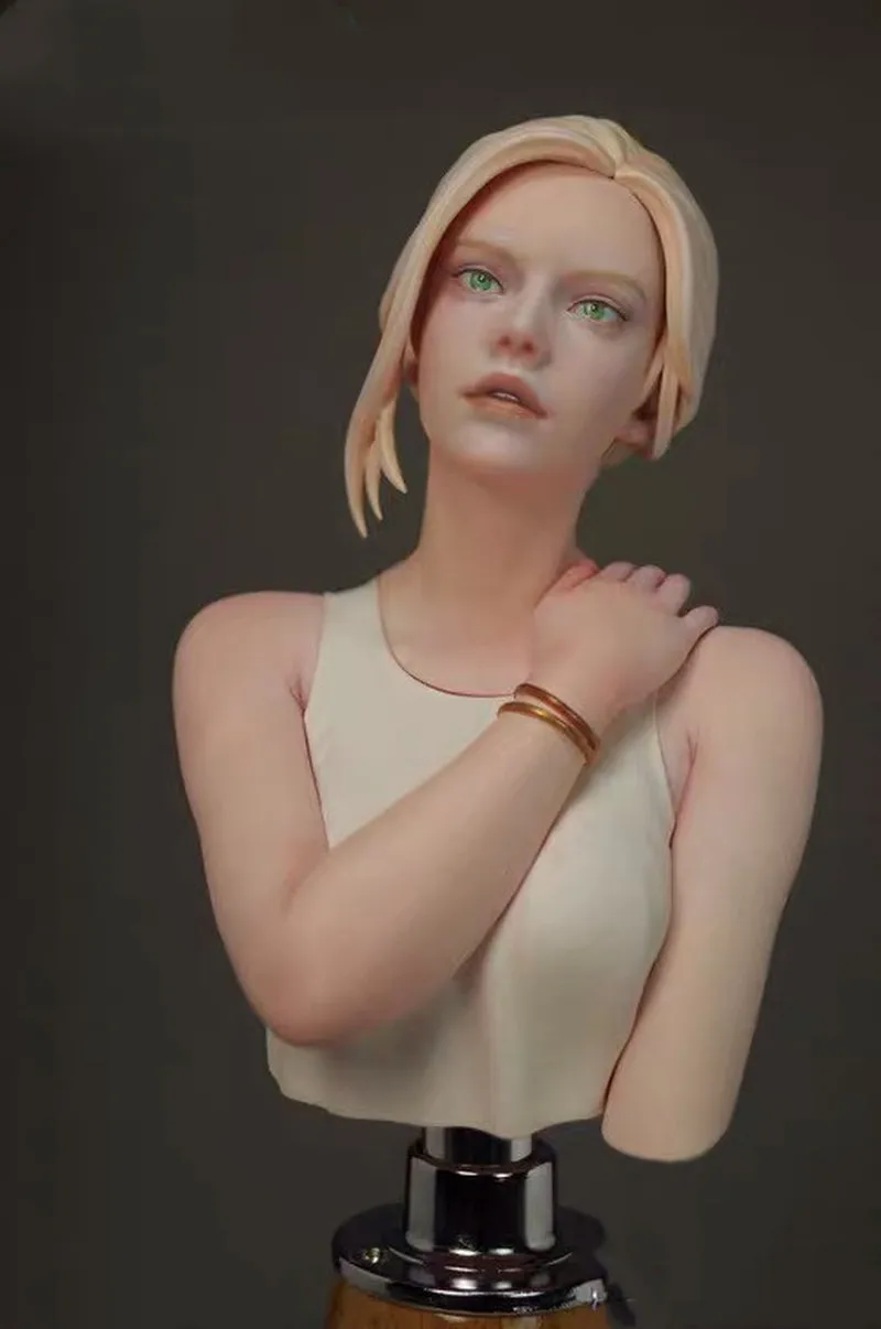 

European Girl Bust Resin Model Figure Gk Micro Miniature 3d Printed White Model Toy Unassembled And Unpainted Kit