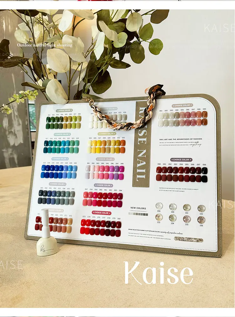 KAISE 106 colori set di gel per unghie kit di Nail art multicolore salone di bellezza 2024 nuova vendita calda moda professionale gel UV Non tossico personalizzato