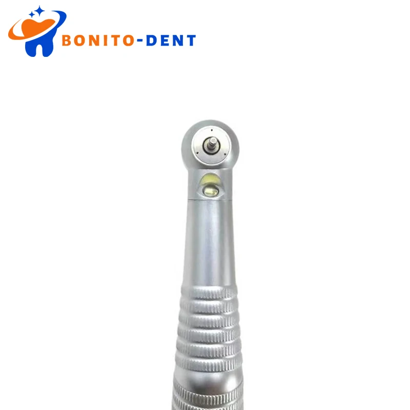 Dental Surgical Air Turbine LED Light Push Button Type Ceramic Bearing High Speed Handpiece With Triple Water Spray 2 / 4 Holes