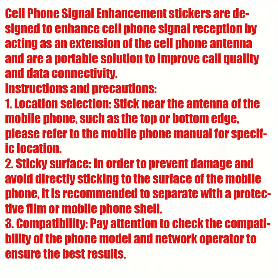 SP11 Pro Signal Amplifier Portable Mobile Phone Signal Enhancement Sticker Booster for iPhone 15 Samsung Xiaomi Universal