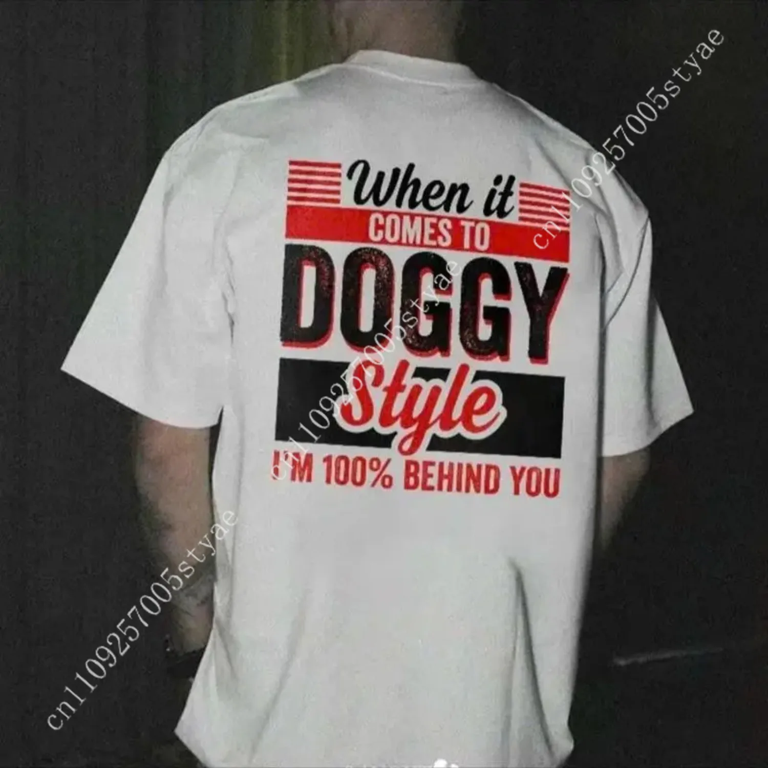 When It Comes To Style T-shirt, Printed Letter Crewneck Back Sided T-shirts, Shirt, Shirt, Retro Graphic Tees