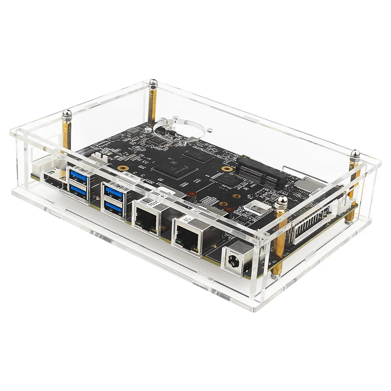 Banana Pi BPI-F3 Acrylic Case Transparent Shell Protective Box Optional Cooling Fan for Banana Pi BPI-F3 Development Board