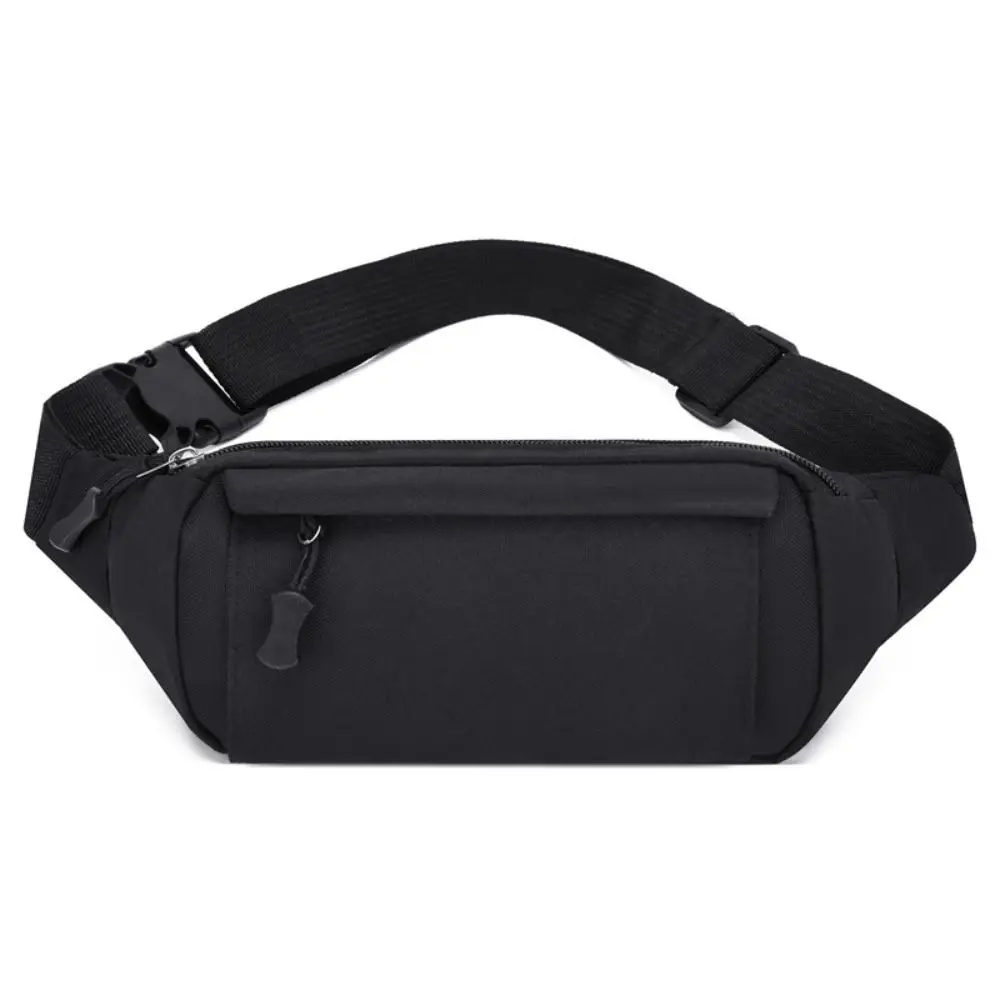 Men Waterproof Waist Pouch Oxford Cloth Layered Storage Waist Bags Wear Resistant Large Capacity Shoulder Belt Bags Hiking