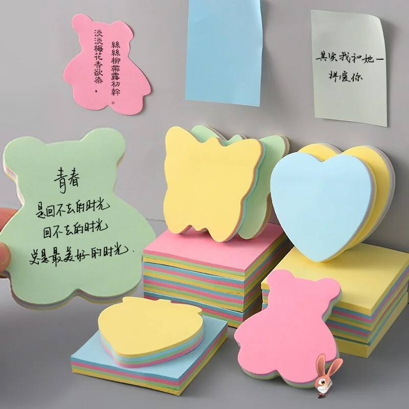 cute-heart-shaped-sticky-notes-n-word-labels-office-supplies-tearable-reminder-stickers-for-takeaway-business-and-students