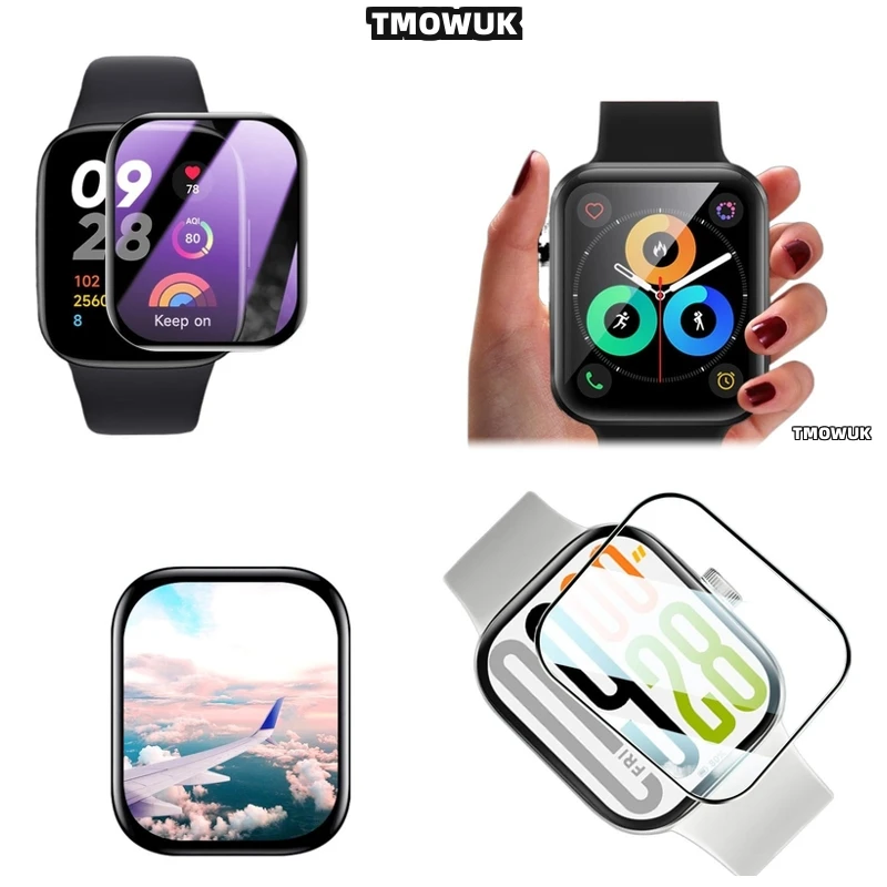 

For Xiaomi Redmi Watch 2 3 4 5 MOVE Lite Active Anti-Scratch PMMA Film 3D Curved Full Screen Flexible Cover