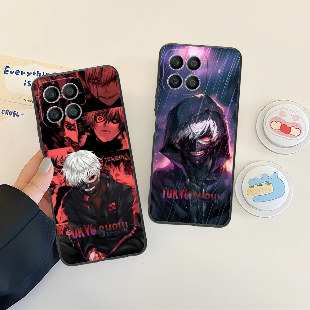 Tokyo Ghoul Kaneki Mobile Cell Phone Case for Huawei Honor 90 80 70 60 50 30 20 10 9 8 7 Pro S SE Lite 5G Black Cover Shell