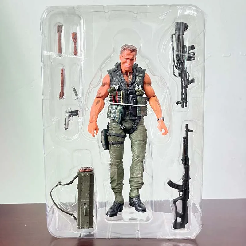 NECA Commando Terminator Figure Schwarzenegger Commando T-800 Sarah Action Figure Collection Model Toy Birthday Christmas Gift