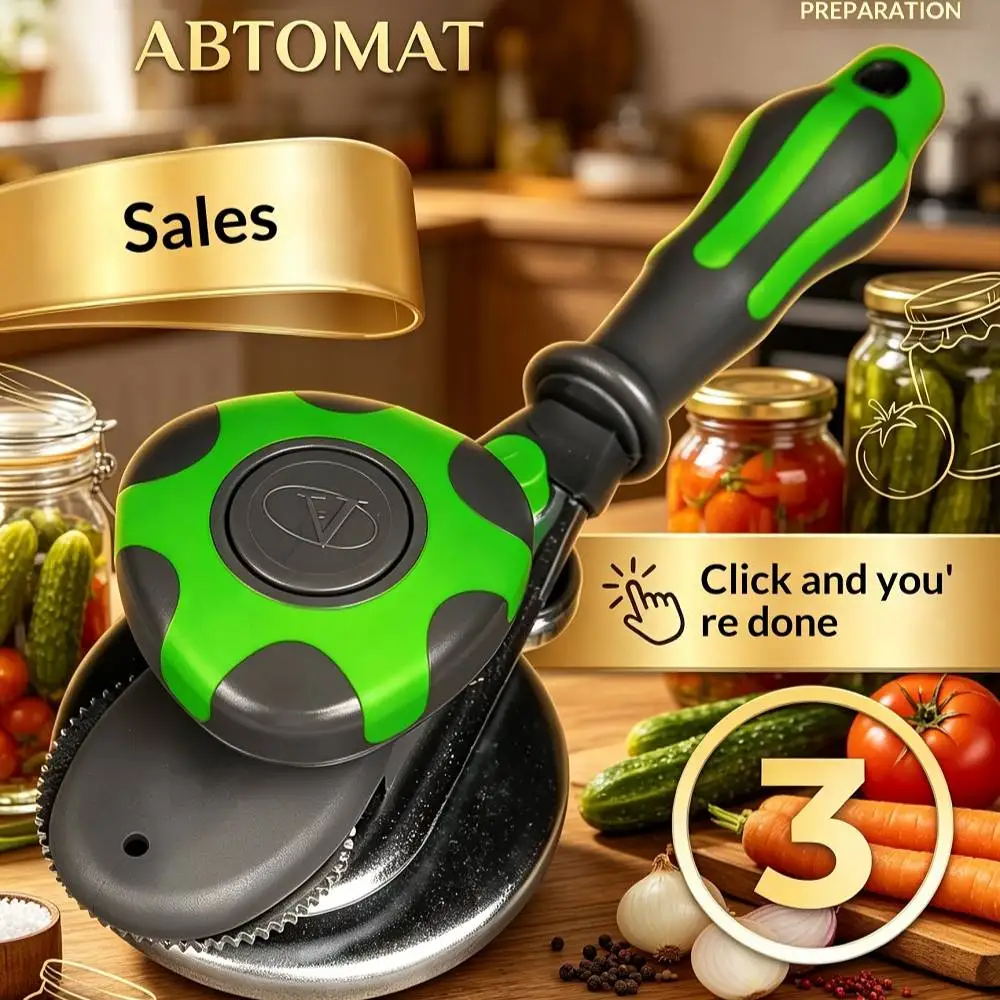 Metal Can Sealer Manual Hand Crank Tin Sealing Machine ABS Handle Steel Bearing Anti-slip Kitchen Canning Tool