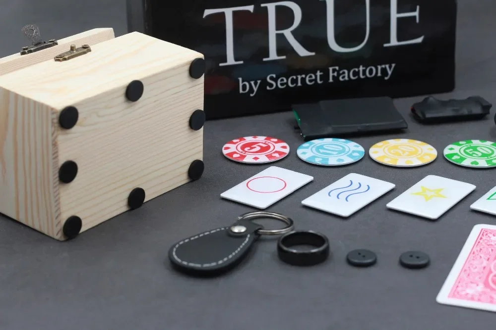TRUE (Gimmicks+teaching) by Secret Factory Upgraded Pandora System Card Magie Accessories Mentalism,Magic Trick,mental