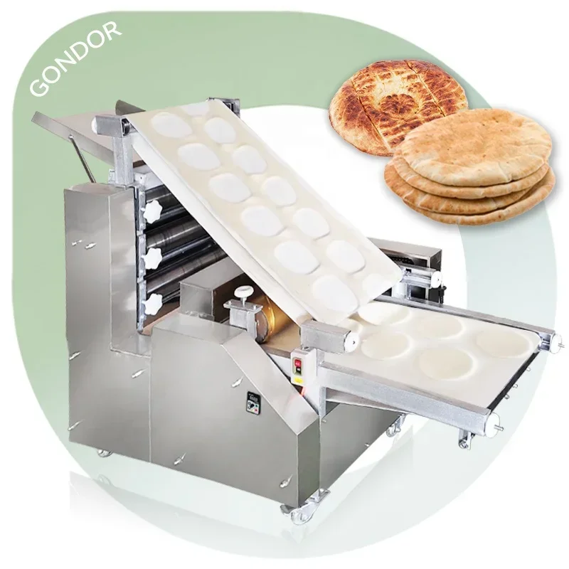 Caliente Shawarma Naan árabe libanés Lavash Pita pan Chapati Roti hacer línea de producción de máquinas completamente automática