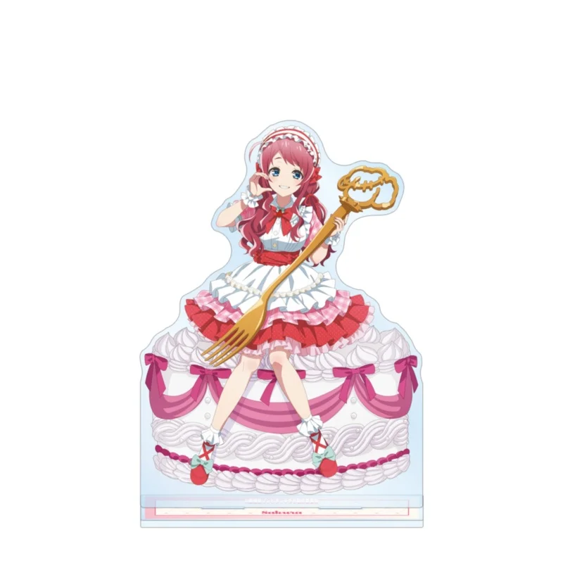 Anime Zombie Land Saga Acrylic Stand Figure Sakura Minamoto Saki Ai Junko Yugiri Lily Tae Cake Desserts Theme keychain