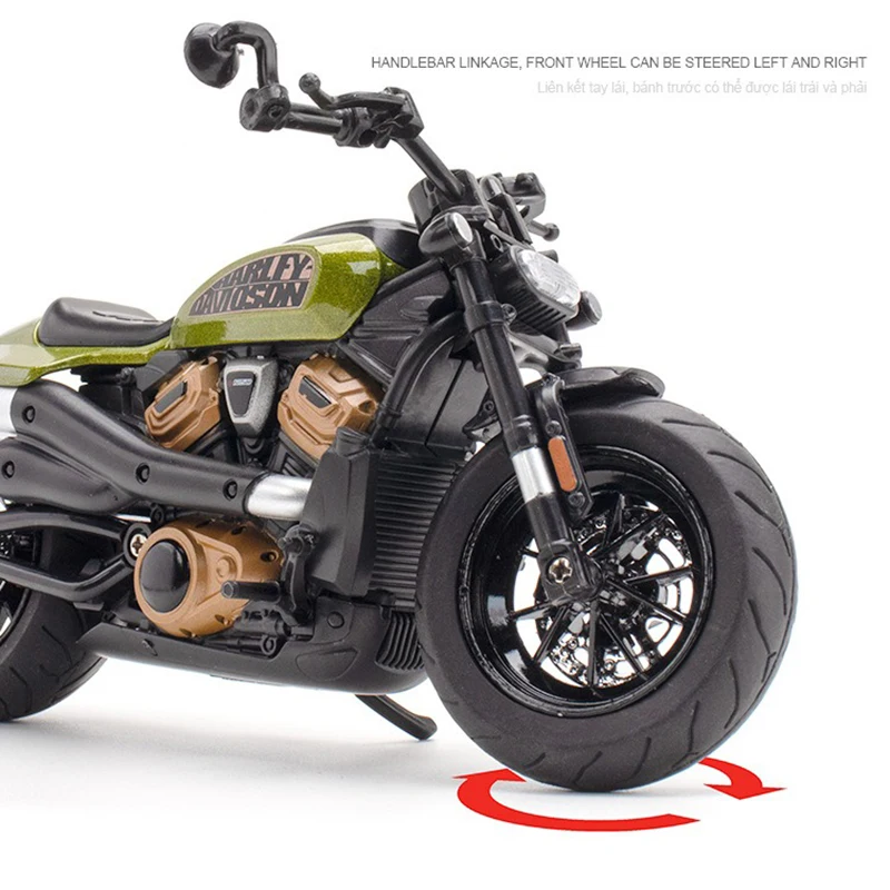 1:12 Alloy Harley Davidson Sportster S Racing Motorcycle Model Diecast Street Sports Motorcycle Model Kids Toy Gift