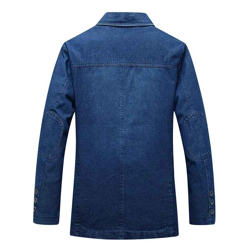 Men\'s New Denim Suit Casual Loose Large Size Jacket Denim Suit Jacket