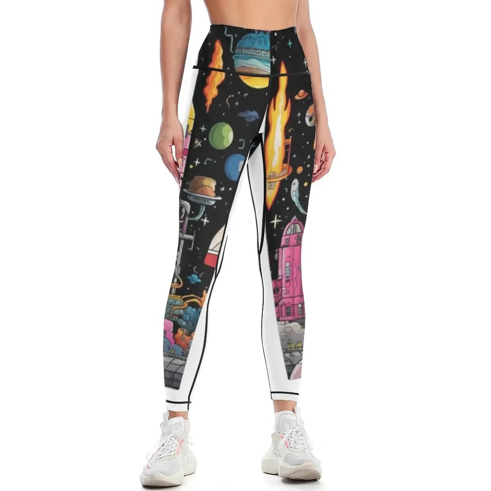 

Cosmic rocket launch Leggings Sports pants for sports for push up fitness push up tights for Womens Leggings