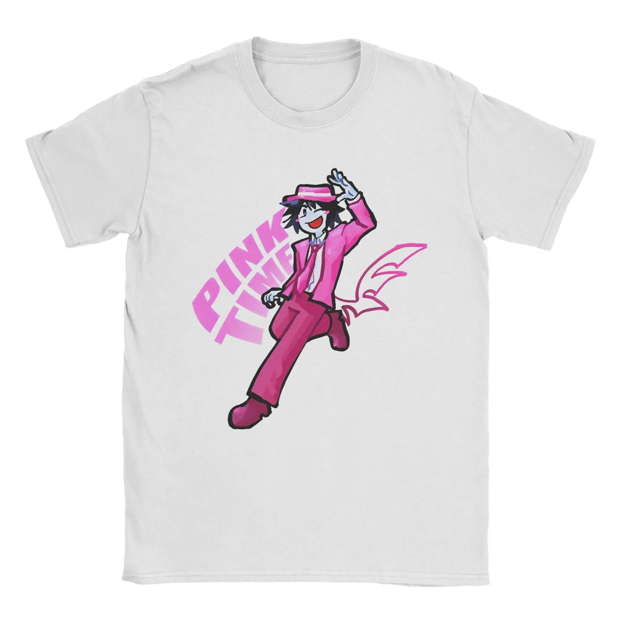 

Funny Forsaken Pink Time T-Shirt Men Cotton Short Sleeve Round Neck Summer Top Tee
