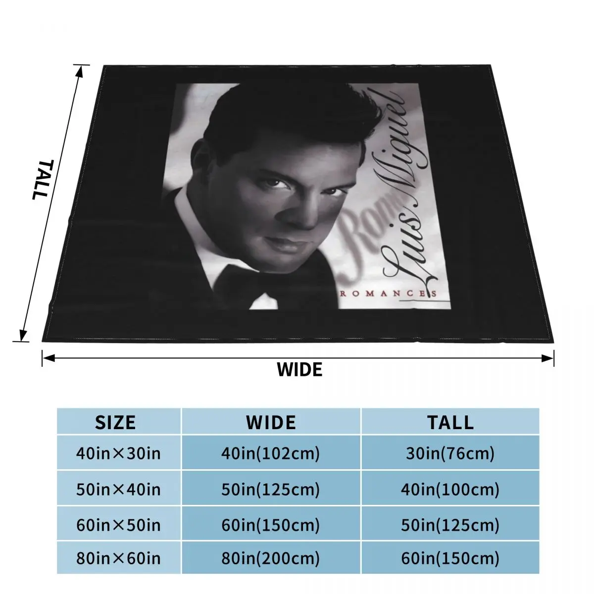 Luis Miguel Album Romance Throw Blanket Baby for sofa Custom Blankets