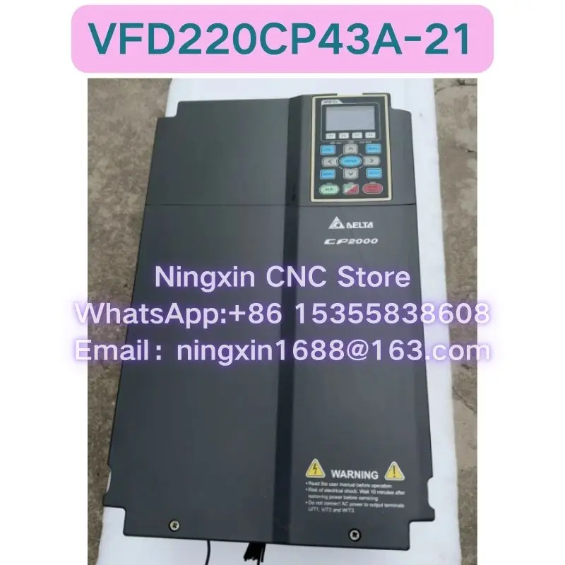 Second-hand VFD220CP43A-21 Frequency Converter Functional test OK Fast delivery