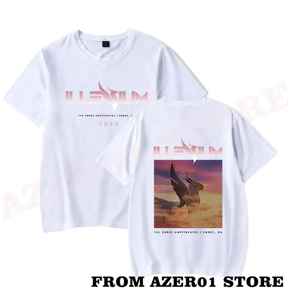 Illenium Gorge Tour Merch T-shirt Print Summer Men/Women Streetwear Tshirt Shirt Short Sleeve New Logo Tee