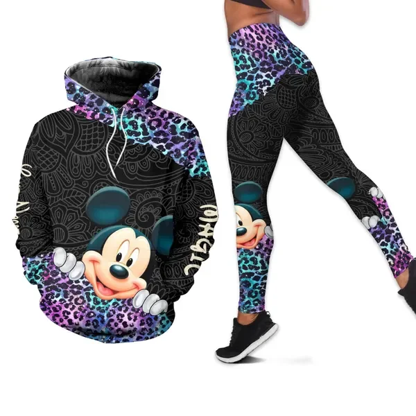 Vêtements de yoga Disney pour femmes, vêtements de fitness, article unique, mode essentielle, animation 3D, dessin animé, nouvea