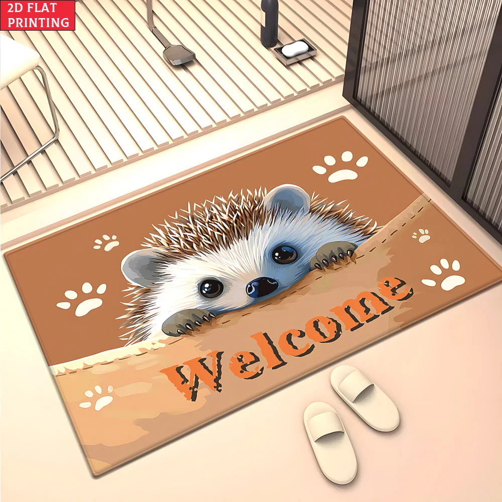 Safari Animals Doormat Elephant Giraffe Monkey Jungle Non Slip Indoor Outdoor Kids Rug Cute Nursery Decor Trendy Gift 2026
