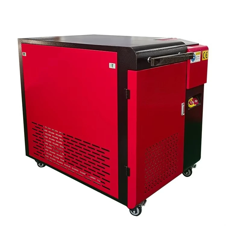 Portable CW Raycus Fiber Laser Cleaning Machine 3000W 300*300mm Cleaning Width 2024 New For Metal Rust Weld Cleaning