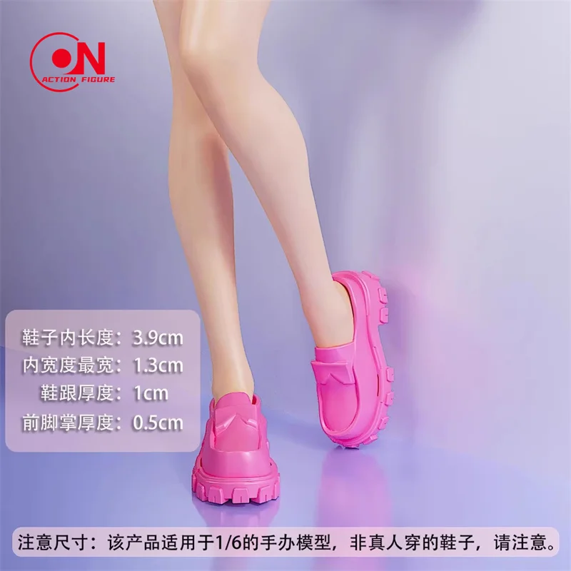 1/6 مقياس الإناث الصلبة ومختلط الألوان حذاء بدون كعب جوفاء الأحذية البلاستيكية نموذج صالح 12 ''أنثى الجندي عمل الشكل الجسم #4