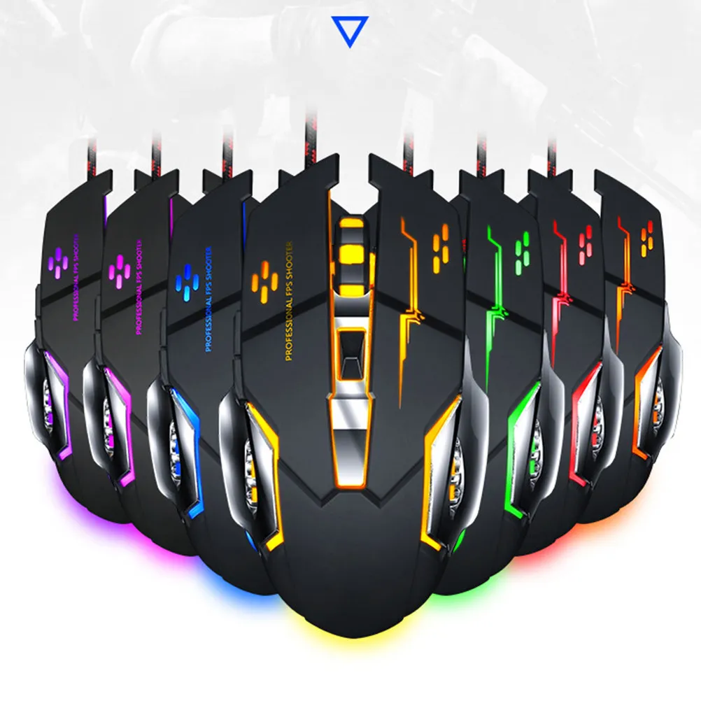 1Pcs USB Wired Gaming Mouse Ergonomic Shape for Extended Use Premium Build Quality Plug and Play Compatibility with Pc Laptop