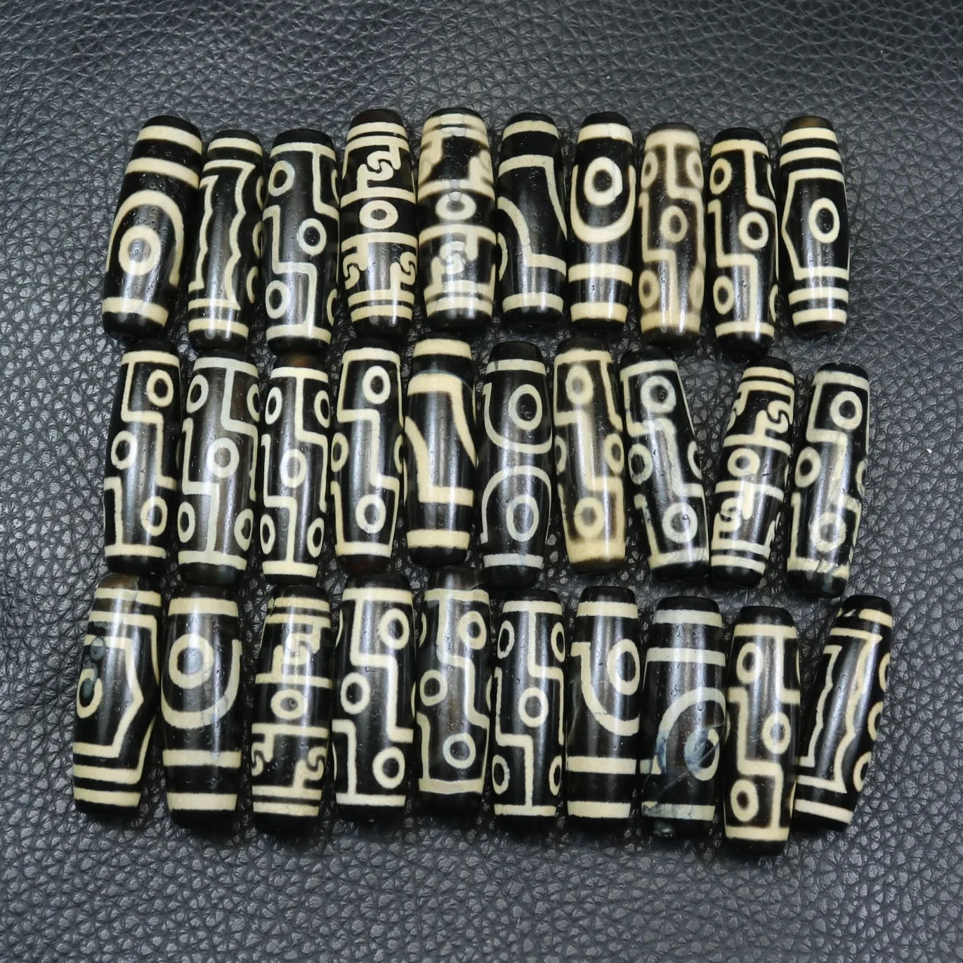 30 шт. тибетский буддизм агат много тотем Дзи бусина амулет ожерелье кулон S068