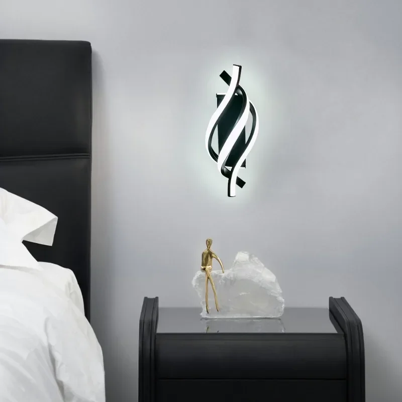 

Nordic Minimalist Modern Creative Bedroom Bedside Living Room Aluminum Wall Lamp