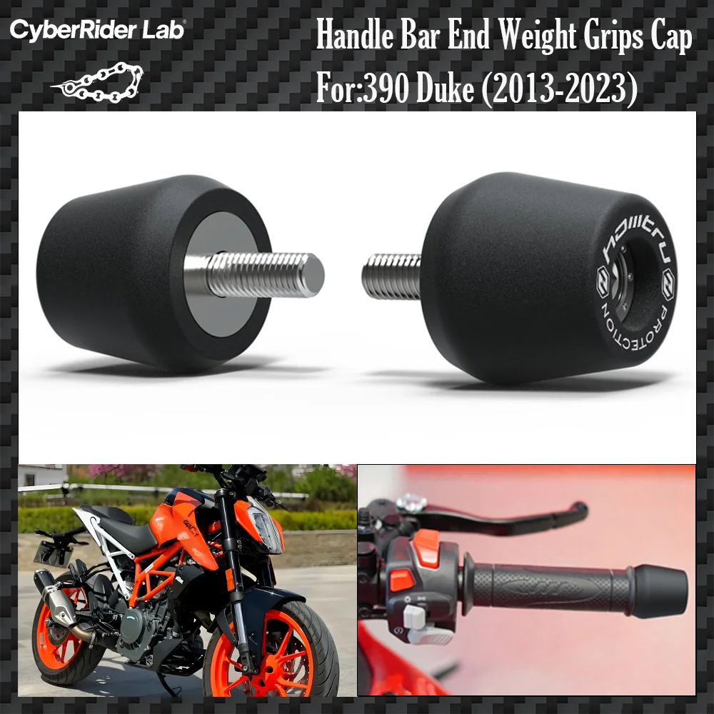 

​​For KTM 390 Duke/RC390 2013-2023 CNC Bar End Caps - Aircraft Aluminum Lightweight No Tools Rider Gift Back to School​​