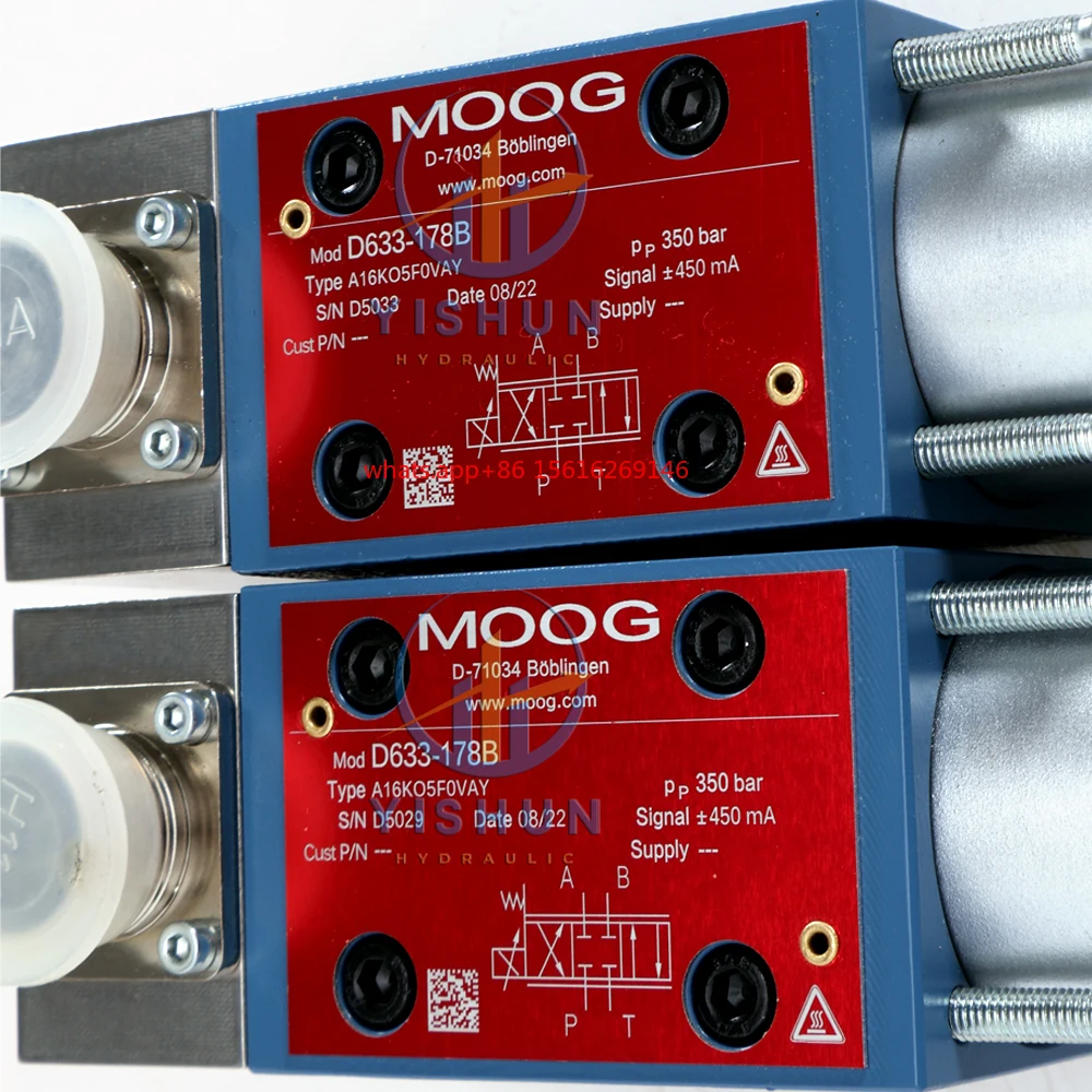 الصمامات الهيدروليكية الأصلية صمام مؤازر MOOG D633 MOOG D634