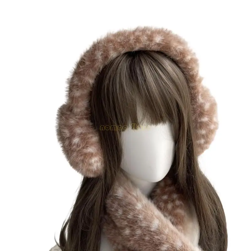 31BF الرنة القطيفة عقال وشاح الأذن يفشل الساق يغطي الشتاء الدفء التبعي #5