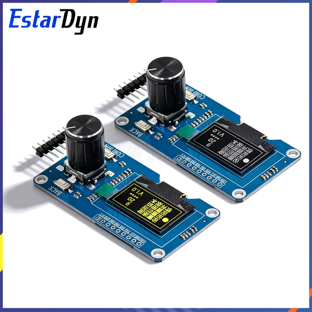 

0.96 Inch OLED Display with EC11 Rotary Encoder Module, I2C Interface for Arduino (White/Blue/Yellow/Blue-Yellow)