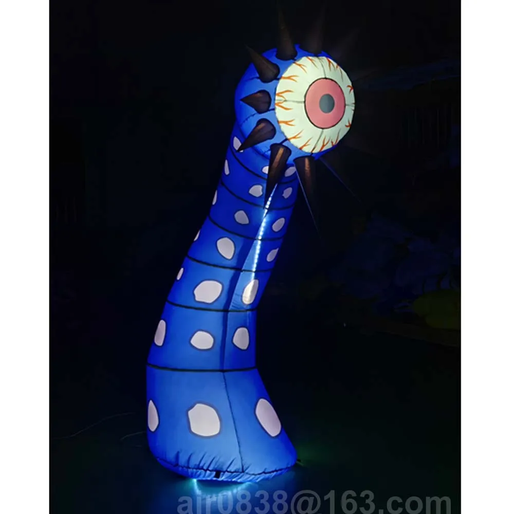 Säule aufblasbares Augenmonster, aufblasbare Augenblumen mit LED-Leuchten, Halloween-Bühne DÉCor für Outdoor-Park-Kunstdekoration