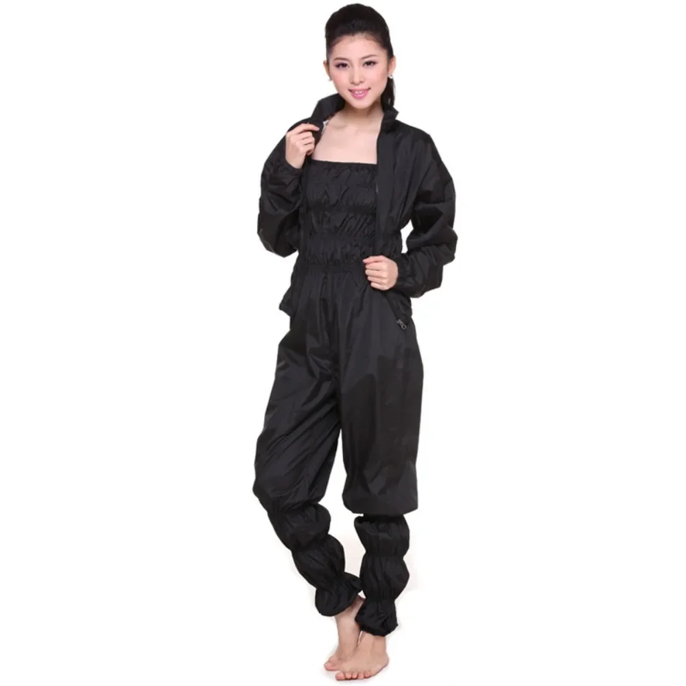 Women Sauna Sweat Suit Body Shaping Fitness Set Two Piece Gym Workout Running Aerobics Dance Practice Slimming New